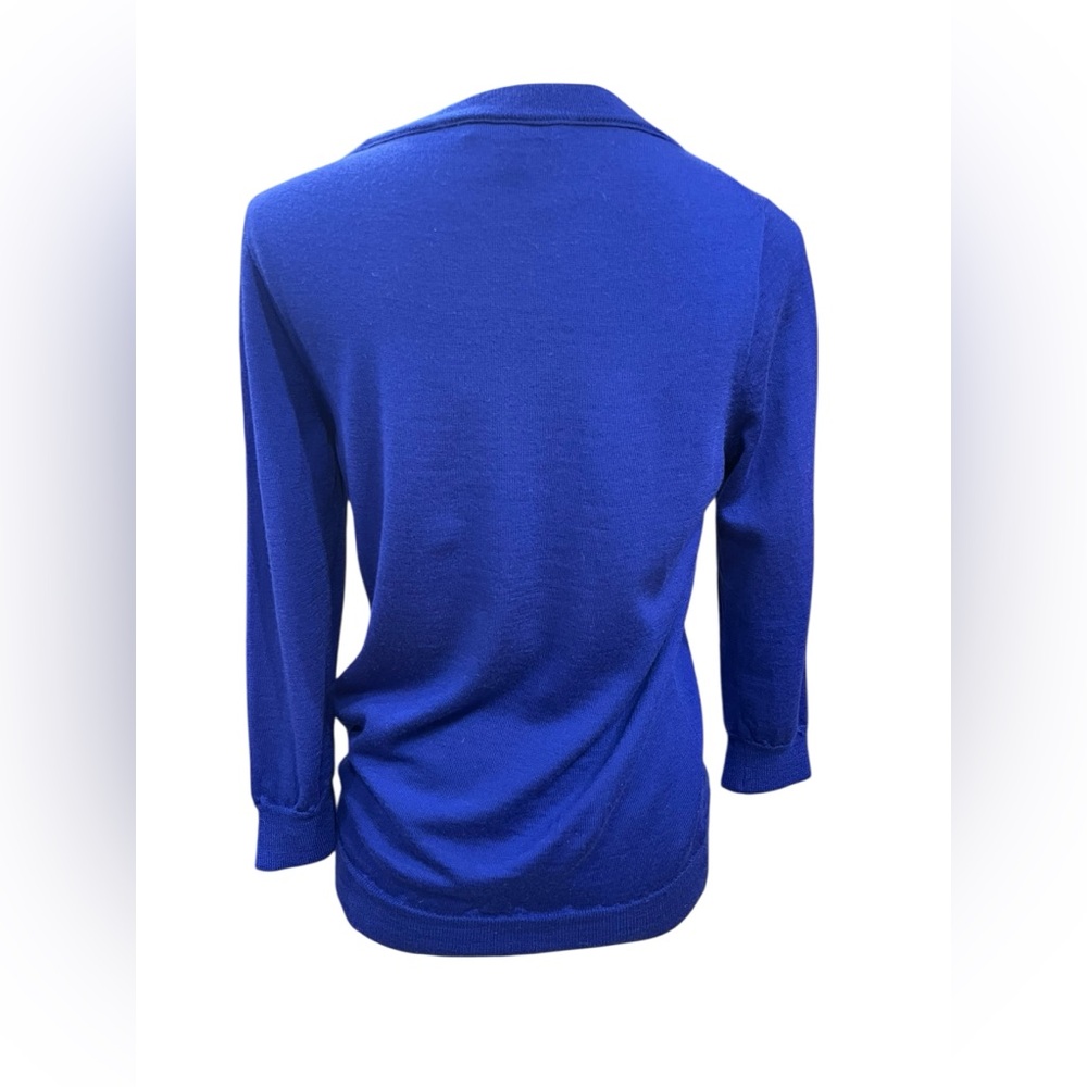 J.Crew 100% Merino Wool Crewneck Sweater Royal Blue Women’s Size M - Picture 4 of 7